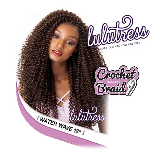 SENSATIONNEL Lulutress Crochet Braid - WATER WAVE 18"