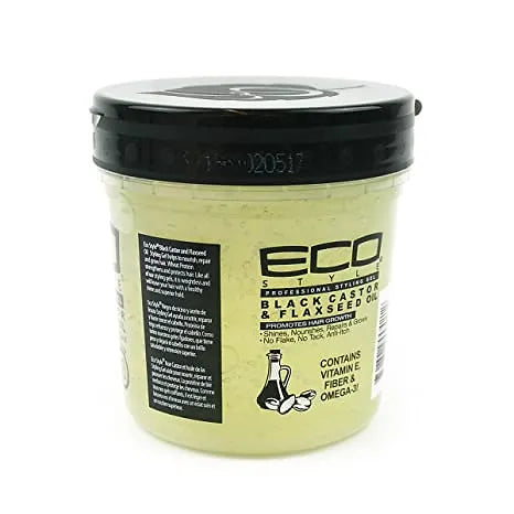 ECO STYLE Professional Styling Gel - Black Castor & Flaxseed