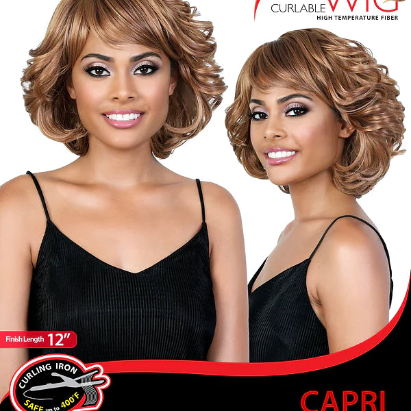 Motown Tress Synthetic Hair Curlable Wig - CAPRI