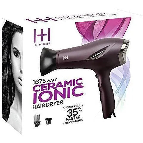 Hot & Hotter 1875 Watt Ceramic Ionic Hair Dryer