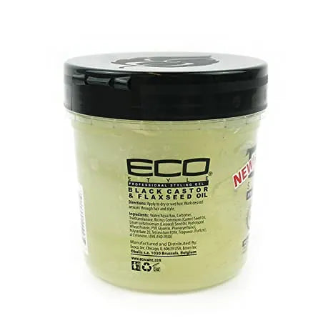 ECO STYLE Professional Styling Gel - Black Castor & Flaxseed