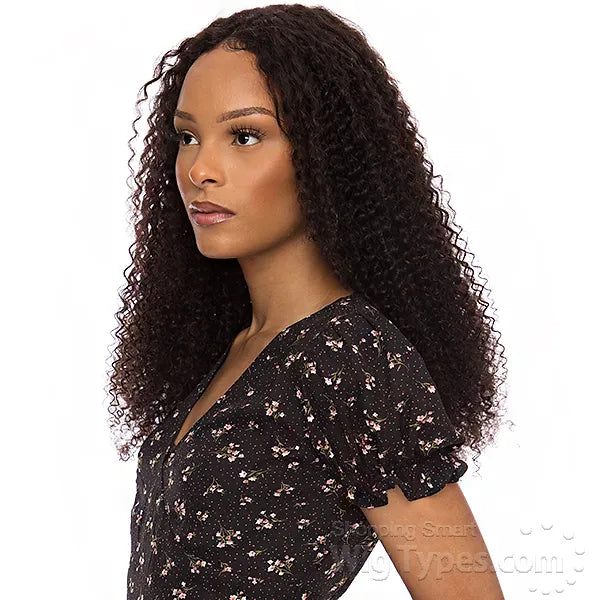 The Wig Black Pink 100% Human Hair Brazilian Virgin Remy HD Lace Front Wig - HD HBL-JC 28"