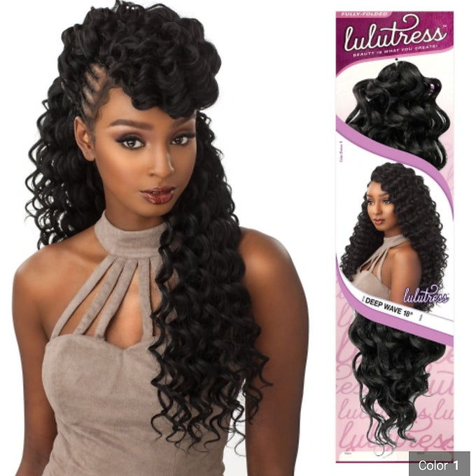 SENSATIONNEL Lulutress Crochet Braid - DEEP WAVE 18"