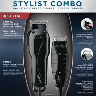 Andis Stylist Combo (Adjustable Blade Clipper & Corded Trimmer)