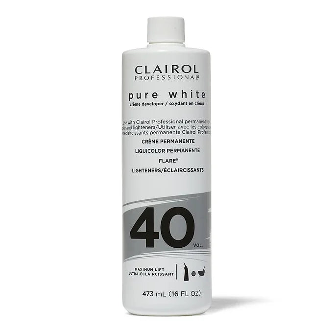 Clairol Professional Pure White Hair Developers for Lightening & Gray Coverage