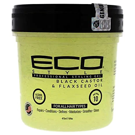 ECO STYLE Professional Styling Gel - Black Castor & Flaxseed