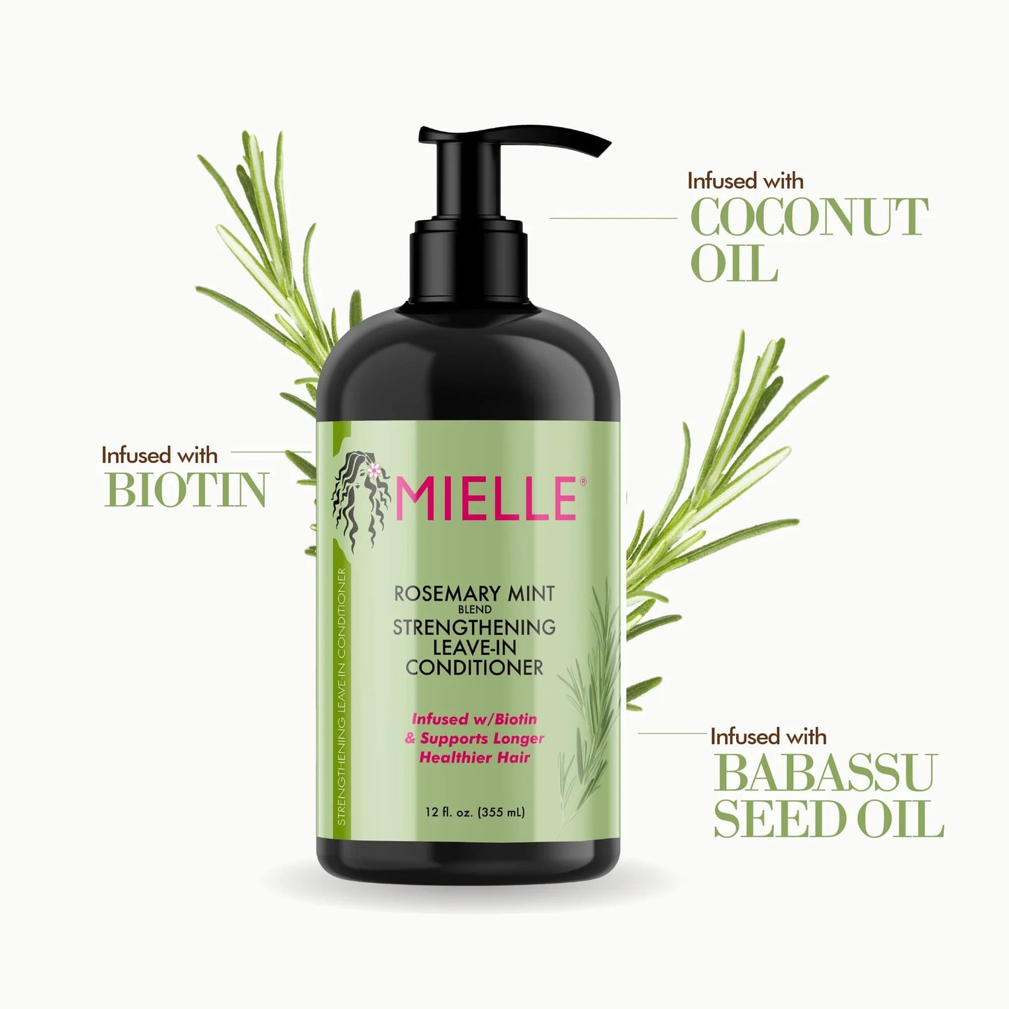 MIELLE ORGANICS Rosemary Mint Strengthening Leave-In Conditioner