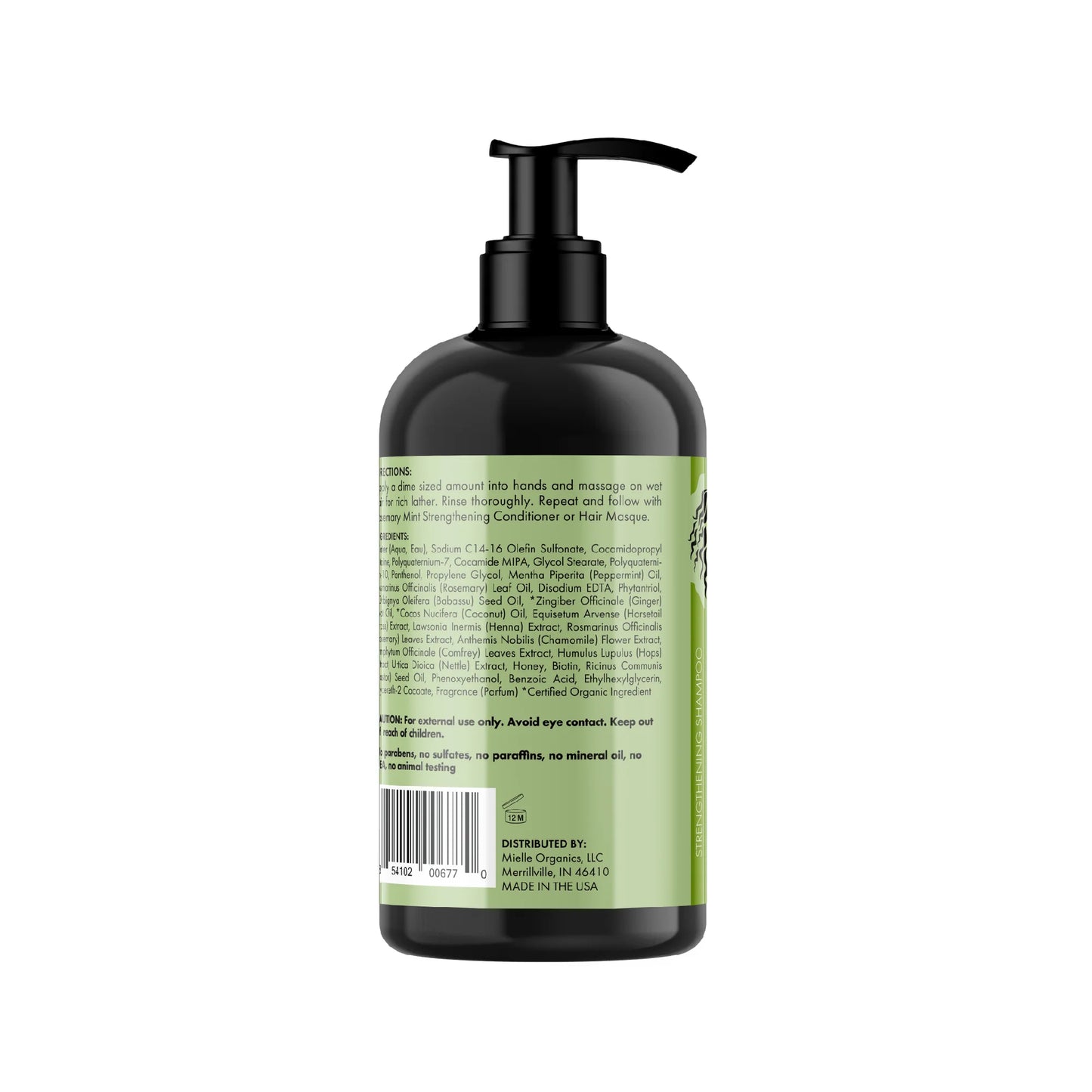 MIELLE ORGANICS Rosemary Mint Strengthening Shampoo