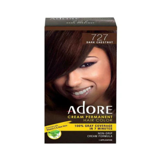 ADORE CREAM PERMANENT HAIR COLOR - 100% GRAY COVERAGE