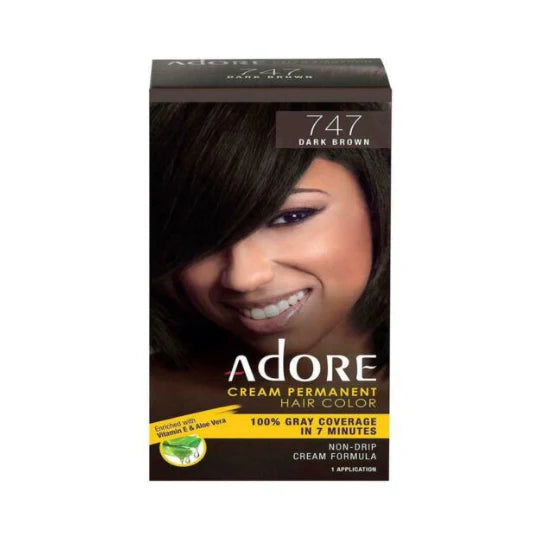 ADORE CREAM PERMANENT HAIR COLOR - 100% GRAY COVERAGE