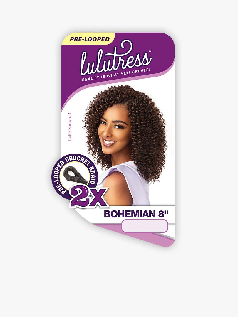 SENSATIONNEL Lulutress Crochet Braid - 2X BOHEMIAN 8"