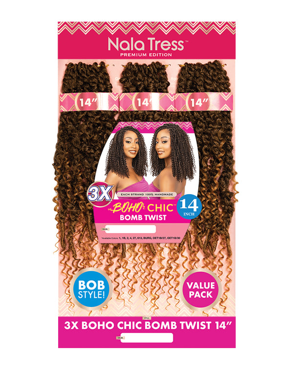 Janet Collection 3X BOHO CHIC BOMB TWIST 14″