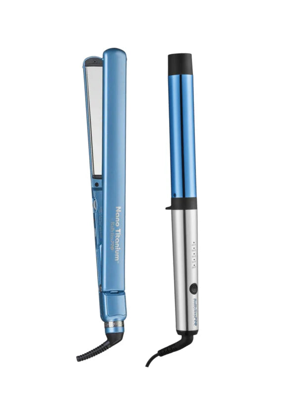 BaBylissPRO Nano Titanium Limited Edition Flat Iron & Curling Wand - Gift Box