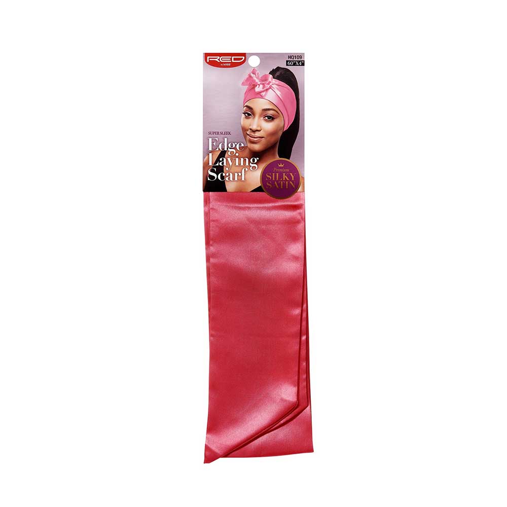 RED BY KISS Silky Satin Edge Laying Scarf