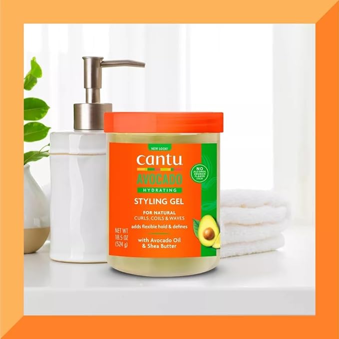 Cantu Avocado Paraben-Free Hydrating Styling Gel, 18.5oz