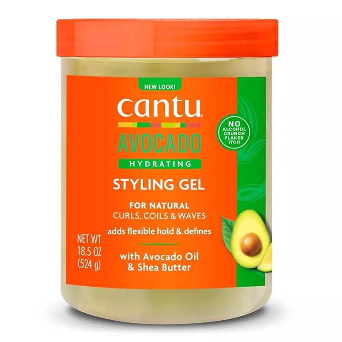 Cantu Avocado Paraben-Free Hydrating Styling Gel, 18.5oz