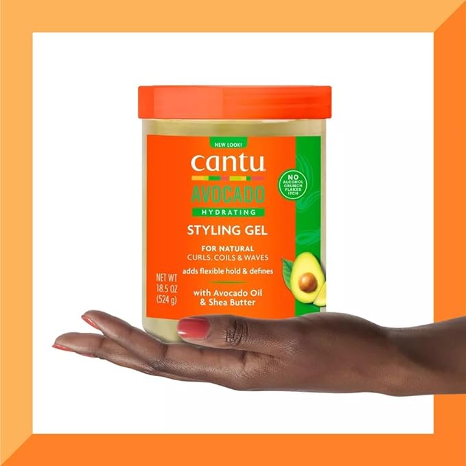 Cantu Avocado Paraben-Free Hydrating Styling Gel, 18.5oz