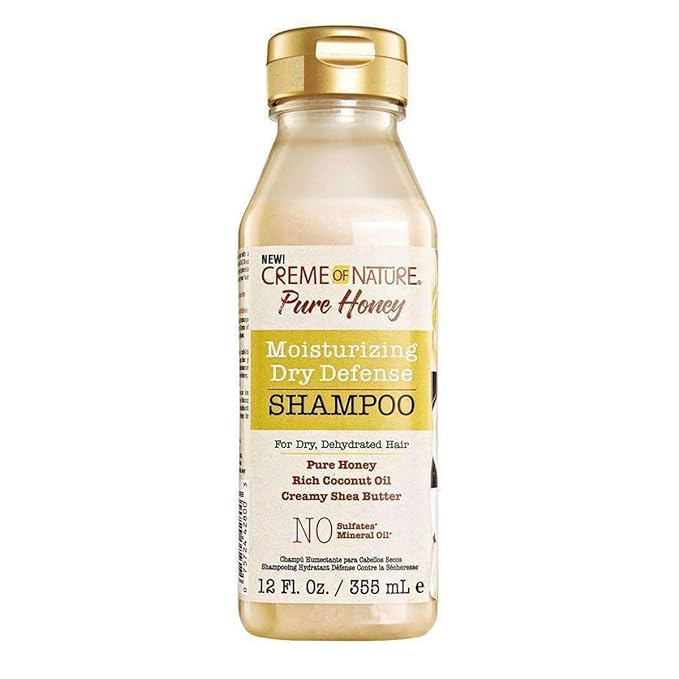 Creme of Nature Pure Honey Moisturizing Dry Defense Shampoo 12 oz
