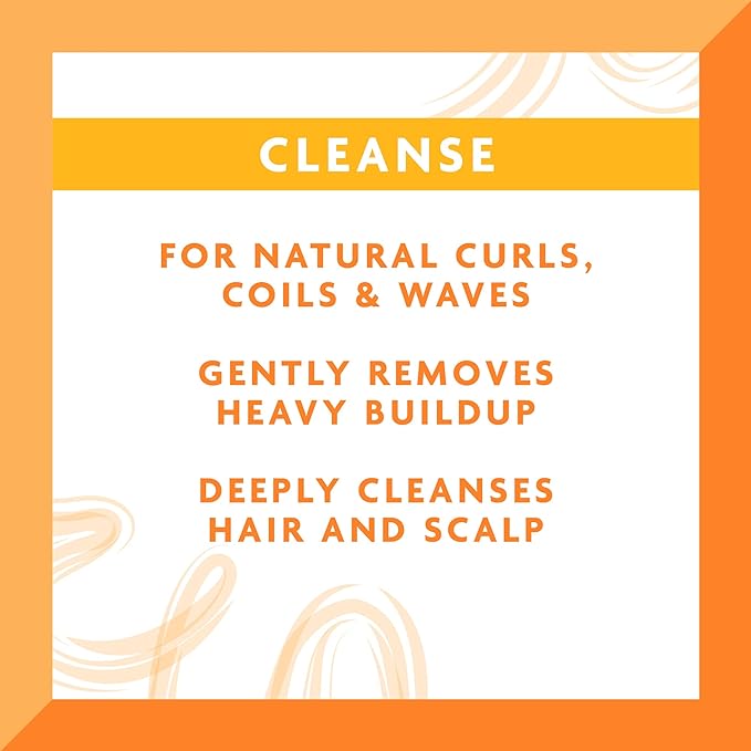 Cantu Sulfate-Free Cleansing Cream Shampoo with Shea Butter for Natural Hair, 13.5oz