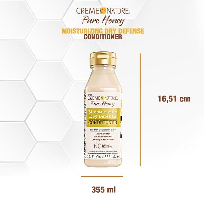 Creme of Nature Pure Honey Moisturizing Dry Defense Shampoo 12 oz