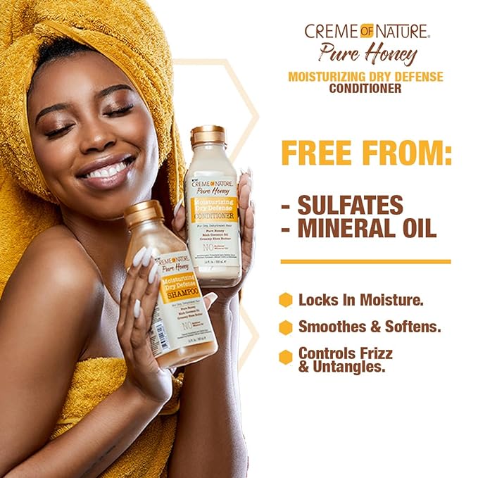 Creme of Nature Pure Honey Moisturizing Dry Defense Conditioner 12oz