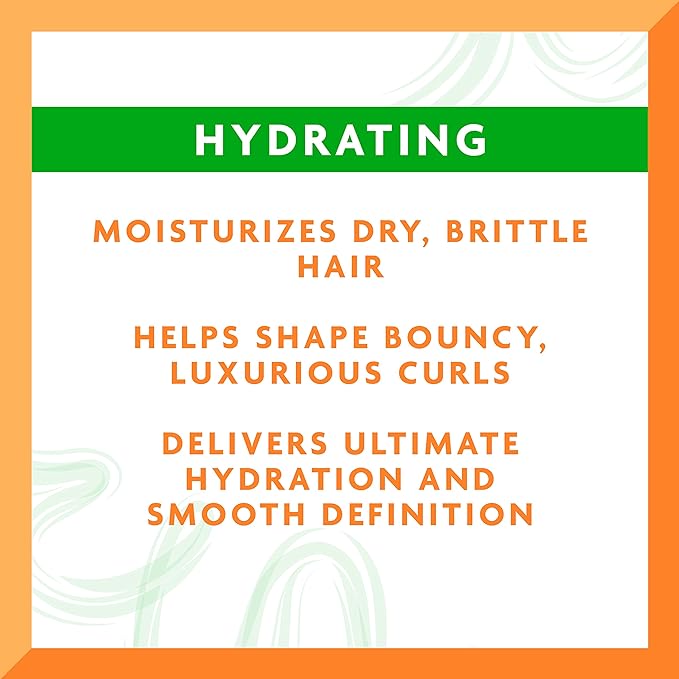 Cantu Avocado Silicone-Free Hydrating Curling Hair Styling Cream with Shea Butter, 12oz