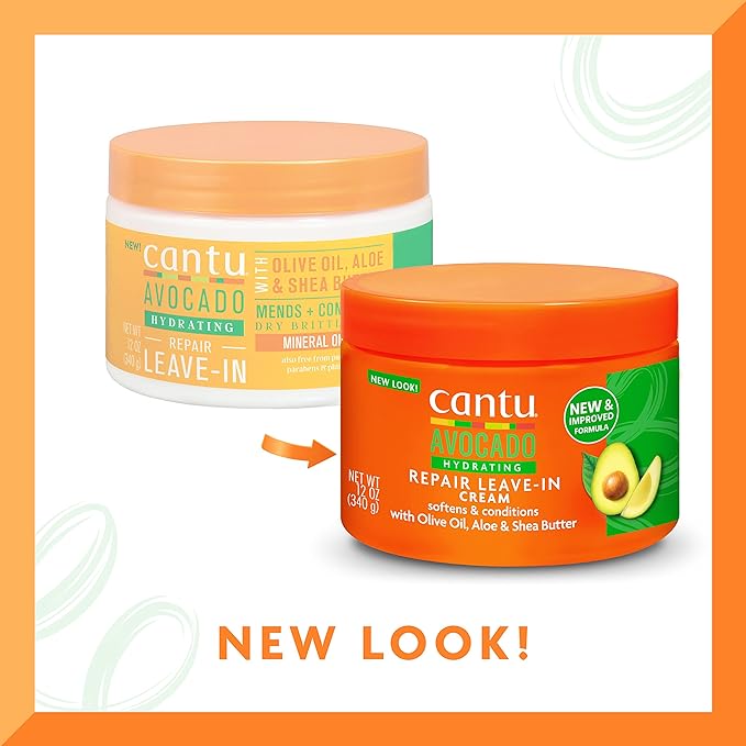 Cantu Avocado Hydrating Repair Leave-In Conditioning Cream, 12oz