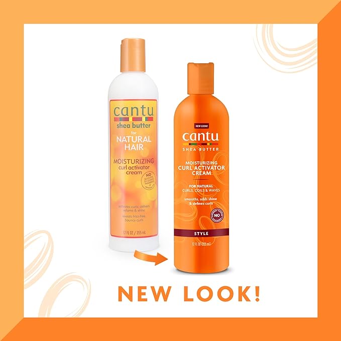 Cantu Moisturizing Curl Activator Cream with Shea Butter for Natural Hair, 12oz