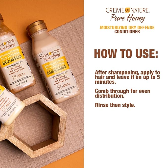 Creme of Nature Pure Honey Moisturizing Dry Defense Conditioner 12oz