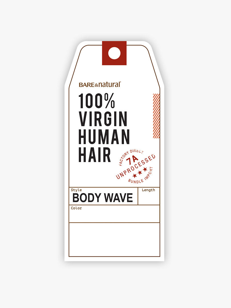 SENSATIONNEL Bare & Natural 100% VIRGIN HUMAN HAIR WEAVE 7A - BODY WAVE