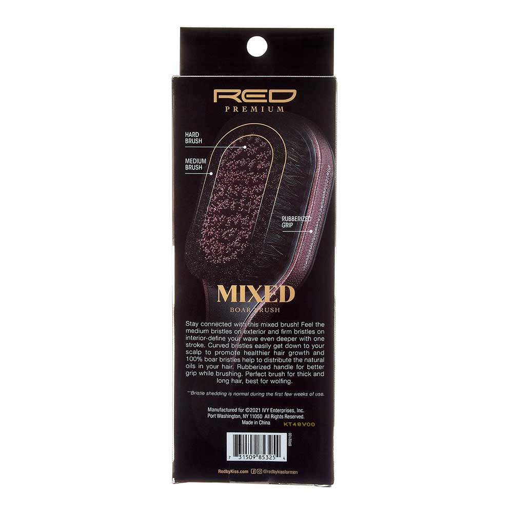 RED BY KISS Mixed Boar Brush Medium & Hard Bristles