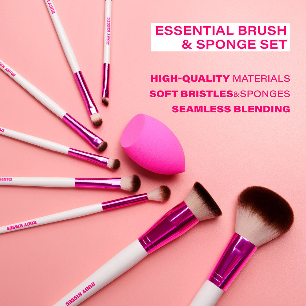 RUBY KISSES Essential Brush & Sponge Set ($25 Value)