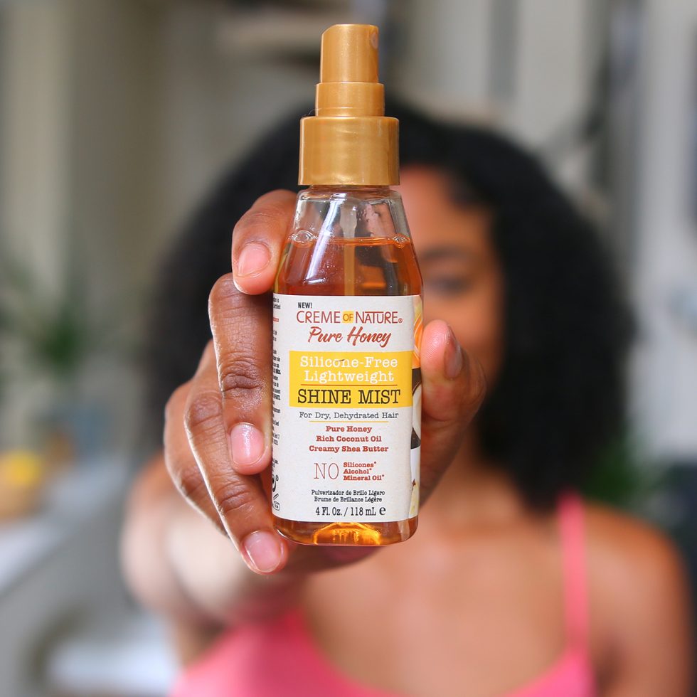 Creme Of Nature Pure Honey Silicone Free Lightweight Shine Mist 4oz