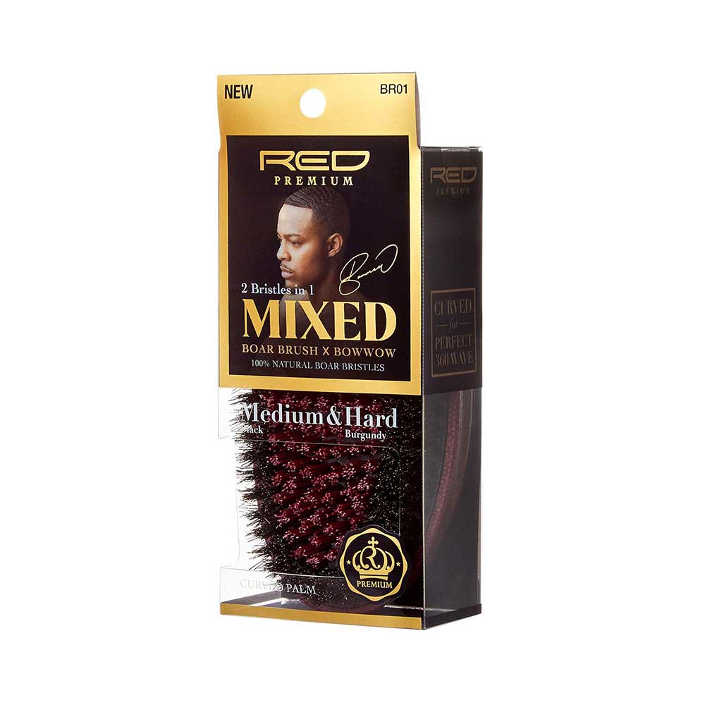 RED BY KISS Mixed Boar Brush Medium & Hard Bristles