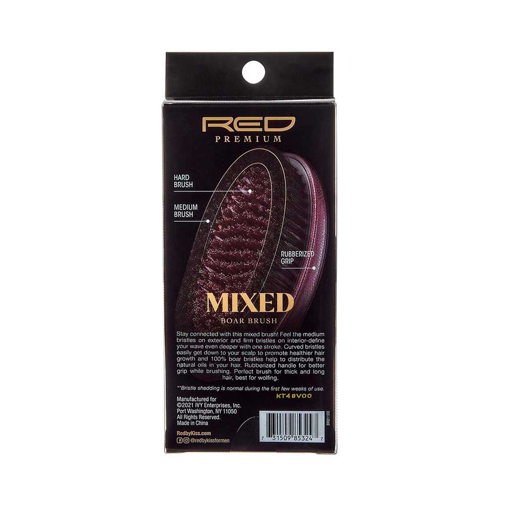 RED BY KISS Mixed Boar Brush Medium & Hard Bristles