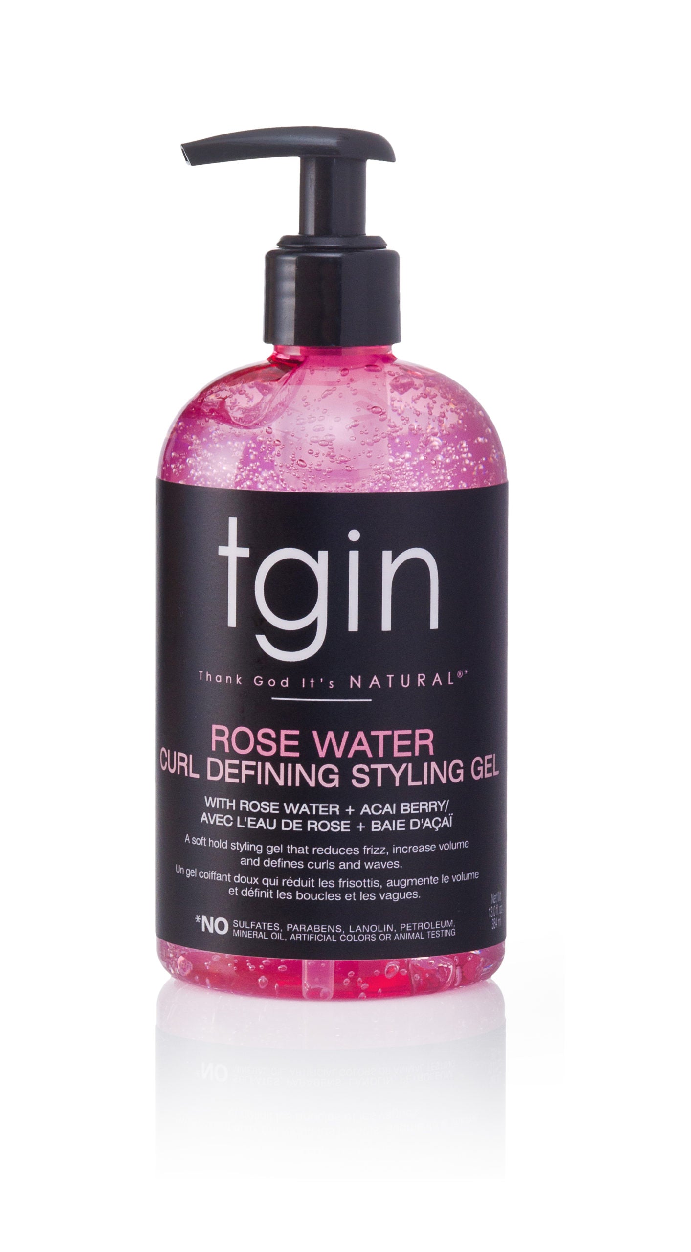 tgin Rosewater Curl Defining Styling Gel - 13oz