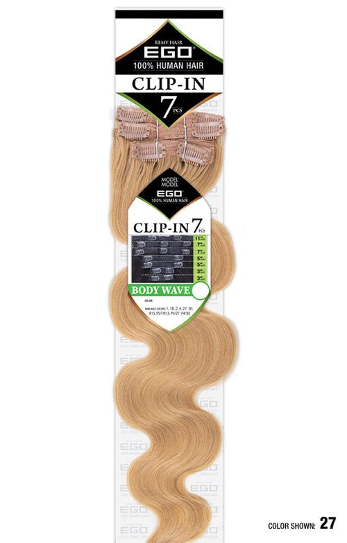 Model Model Ego 100% Human Hair Clip-In 7pcs - Body Wave