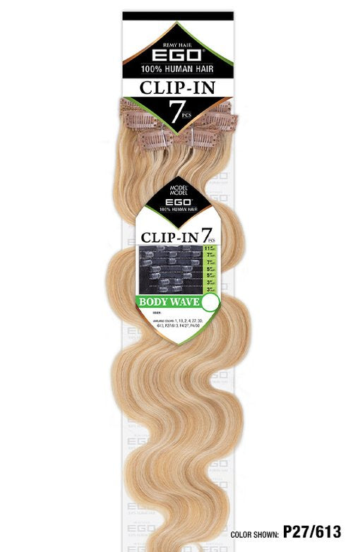 Model Model Ego 100% Human Hair Clip-In 7pcs - Body Wave