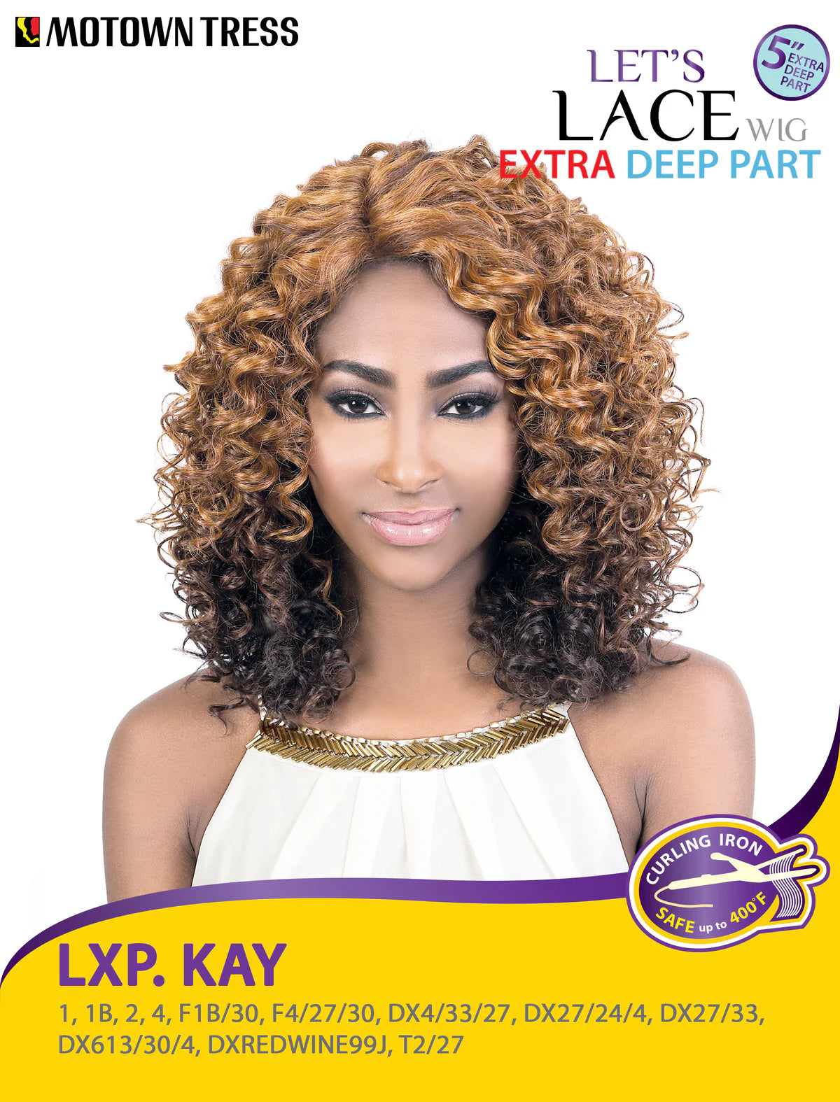 Motown Tress Let's Lace Extra Deep Part Wig - LXP. KAY (BUY ONE GET ONE FREE)