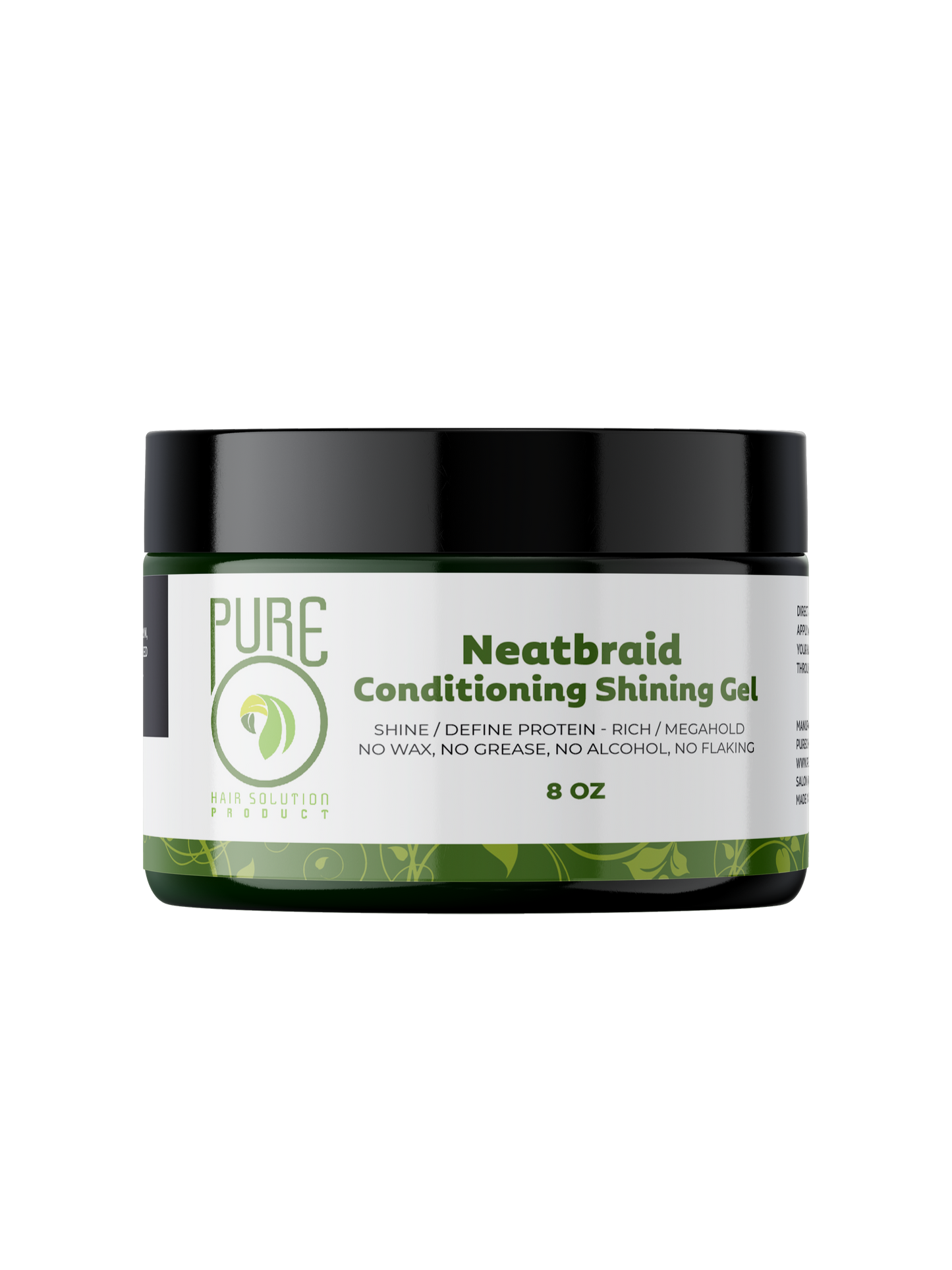 PureO Natural Neatbraid Conditioning Shining Hair Gel