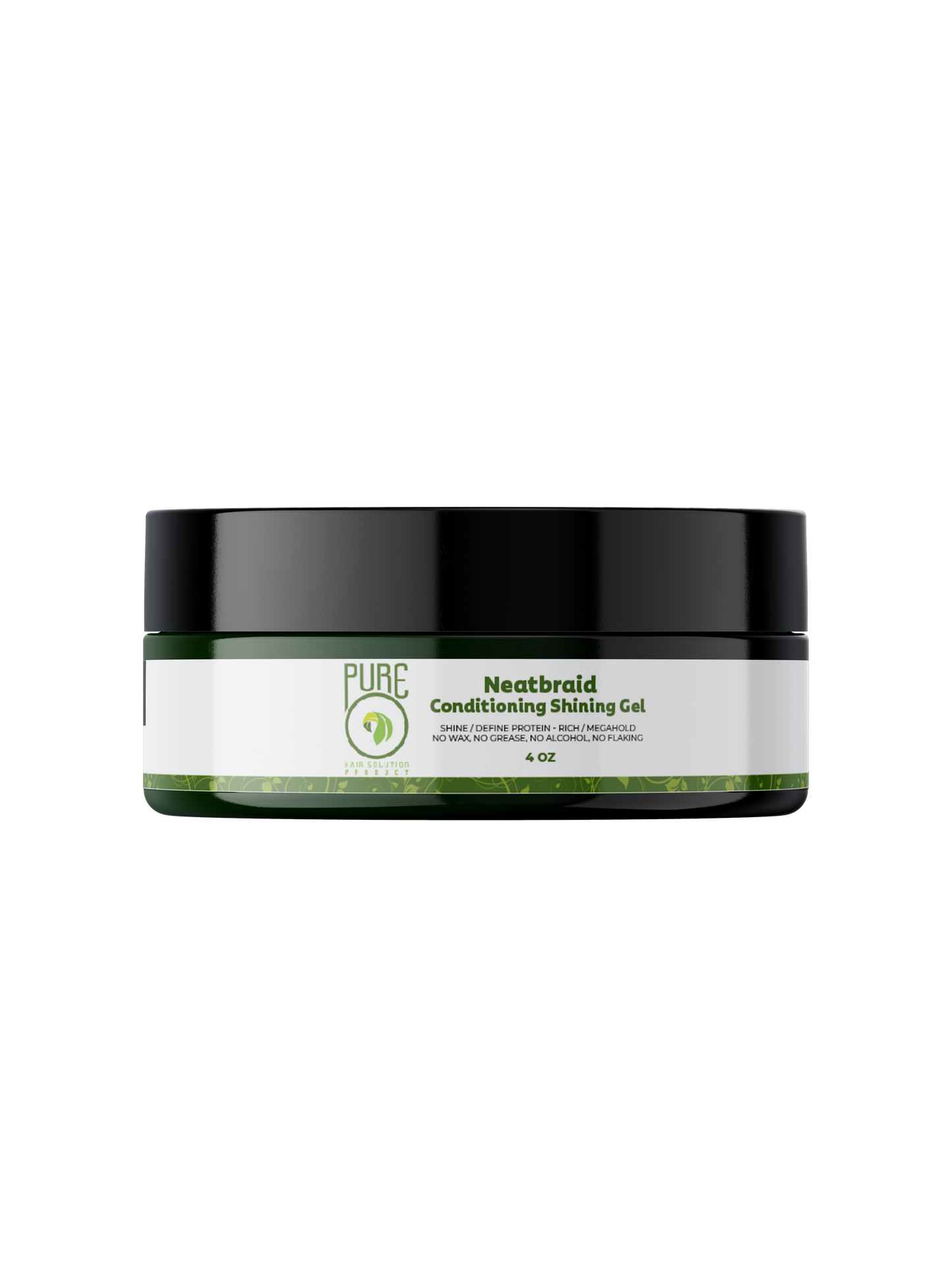 PureO Natural Neatbraid Conditioning Shining Hair Gel
