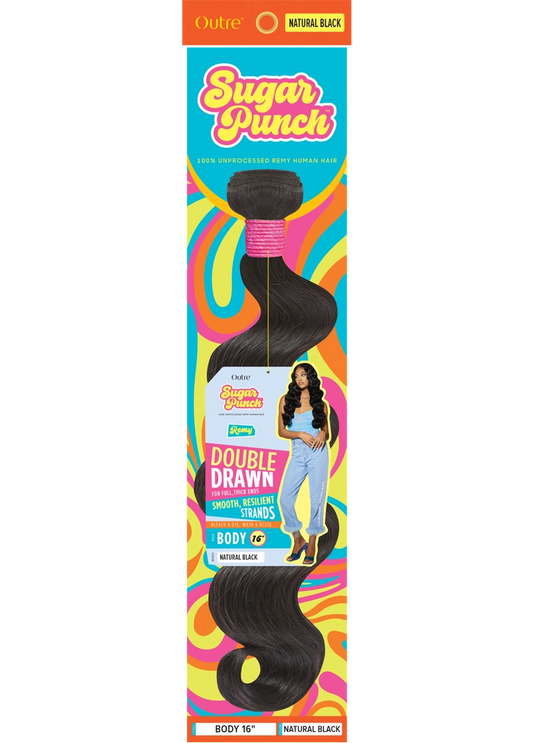 Outre Sugar Punch Single 100% Unprocessed Remy Human Hair - Body Wave