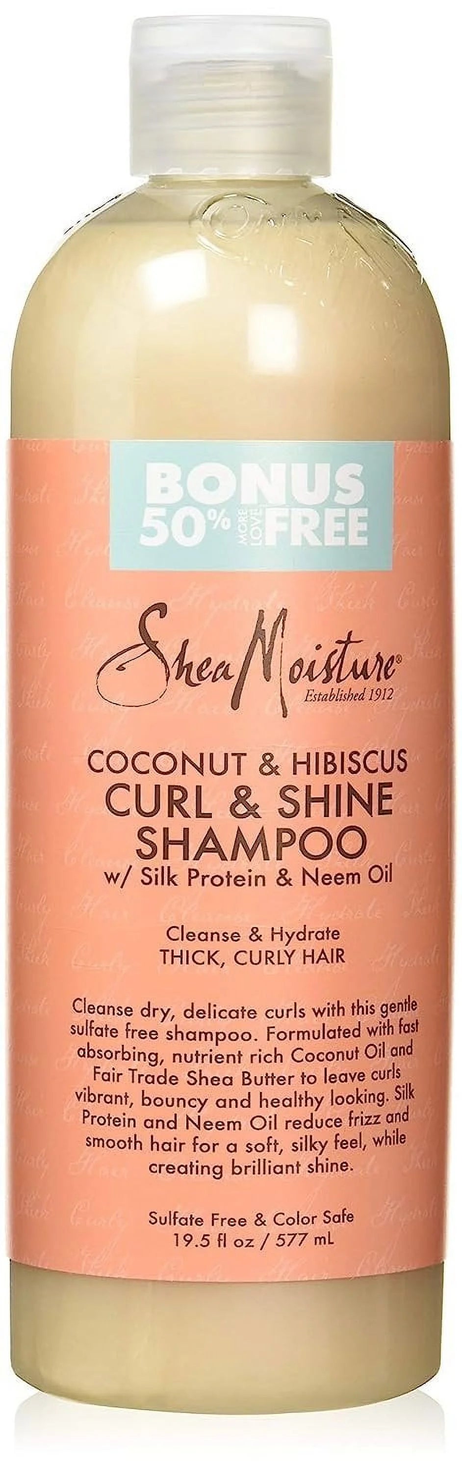 SheaMoisture Coconut & Hibiscus Curl & Shine Shampoo