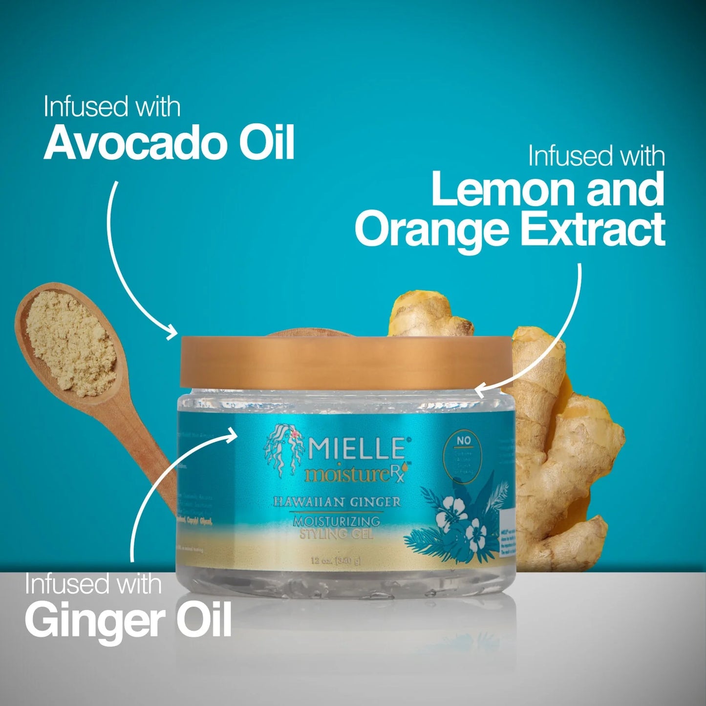MIELLE ORGANICS Moisture RX Hawaiian Ginger Styling Gel