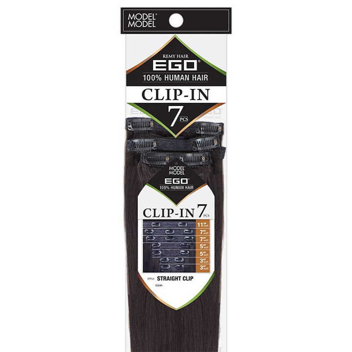 Model Model Ego 100% Human Hair Clip-In 7pcs - Straight