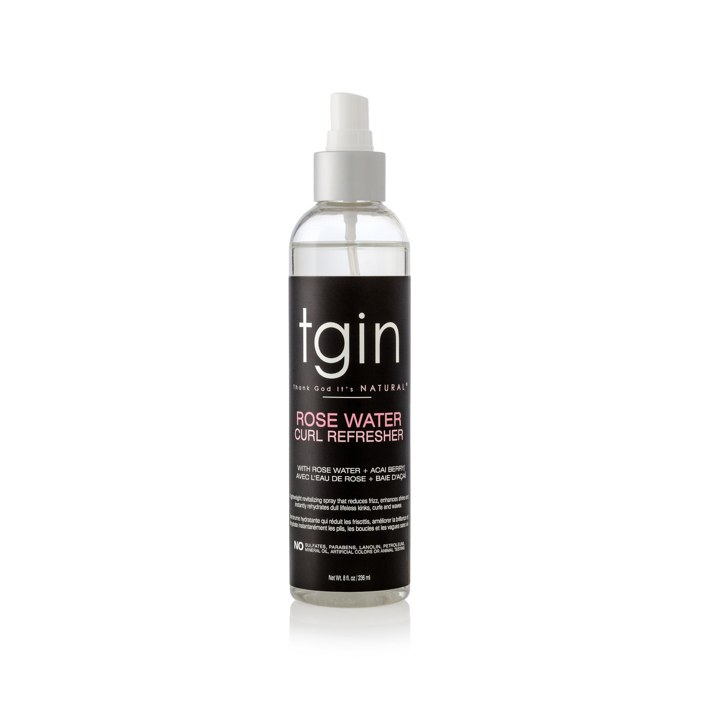 tgin Rose Water Curl Refresher - 8oz