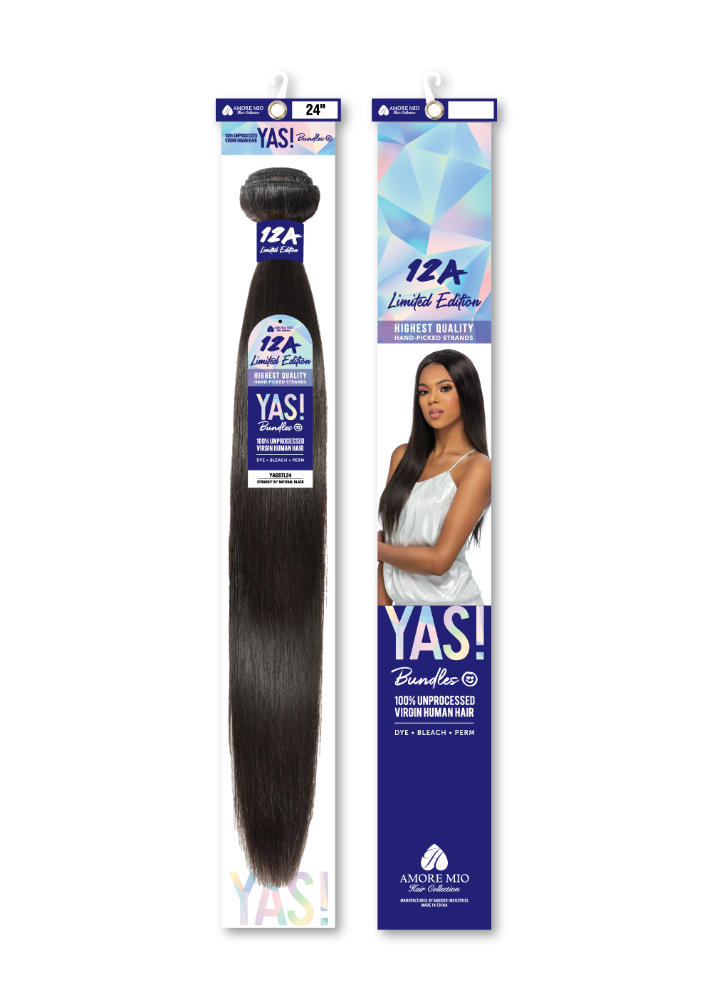 Amore Mio YAS 12A Straight Bundle Limited 100% Unprocessed Virgin Human Hair