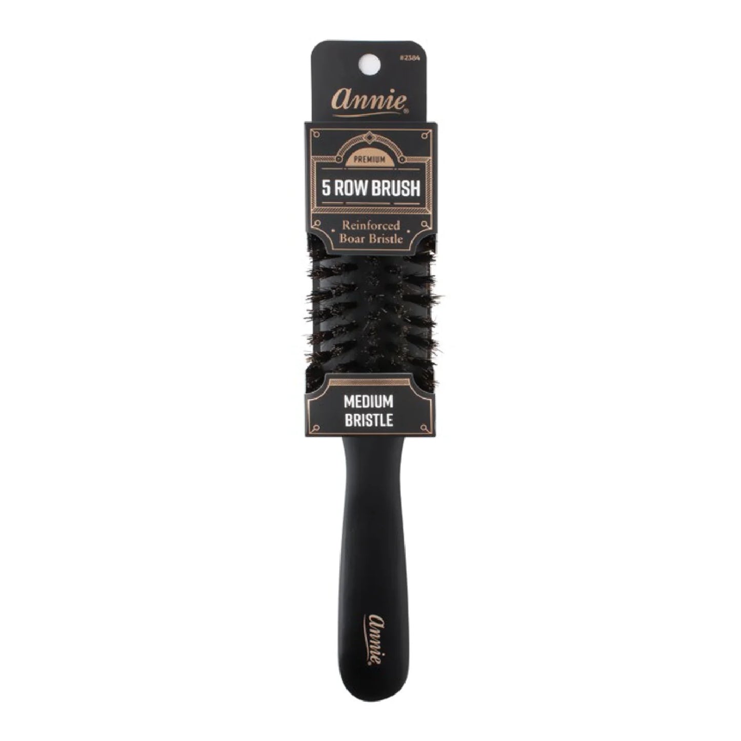 Annie Premium Medium 5 Row Boar Bristle Brush