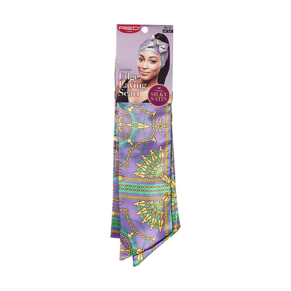 RED BY KISS Silky Satin Edge Laying Scarf