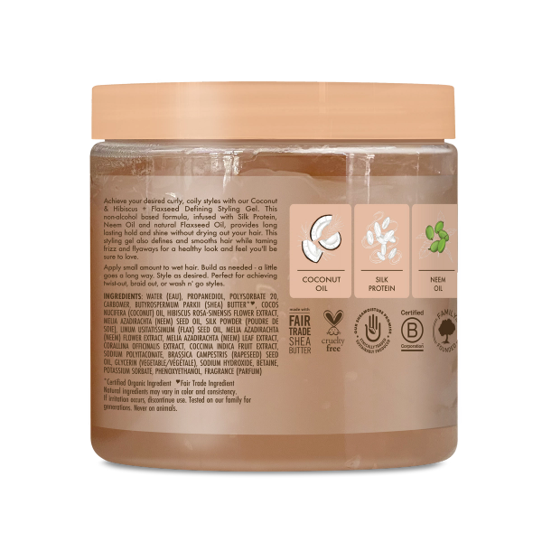 SheaMoisture Coconut & Hibiscus + Flaxseed Defining Styling Gel